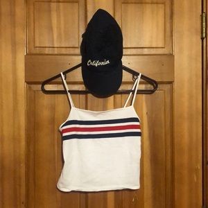 Brandy Stripe Tank and Hat